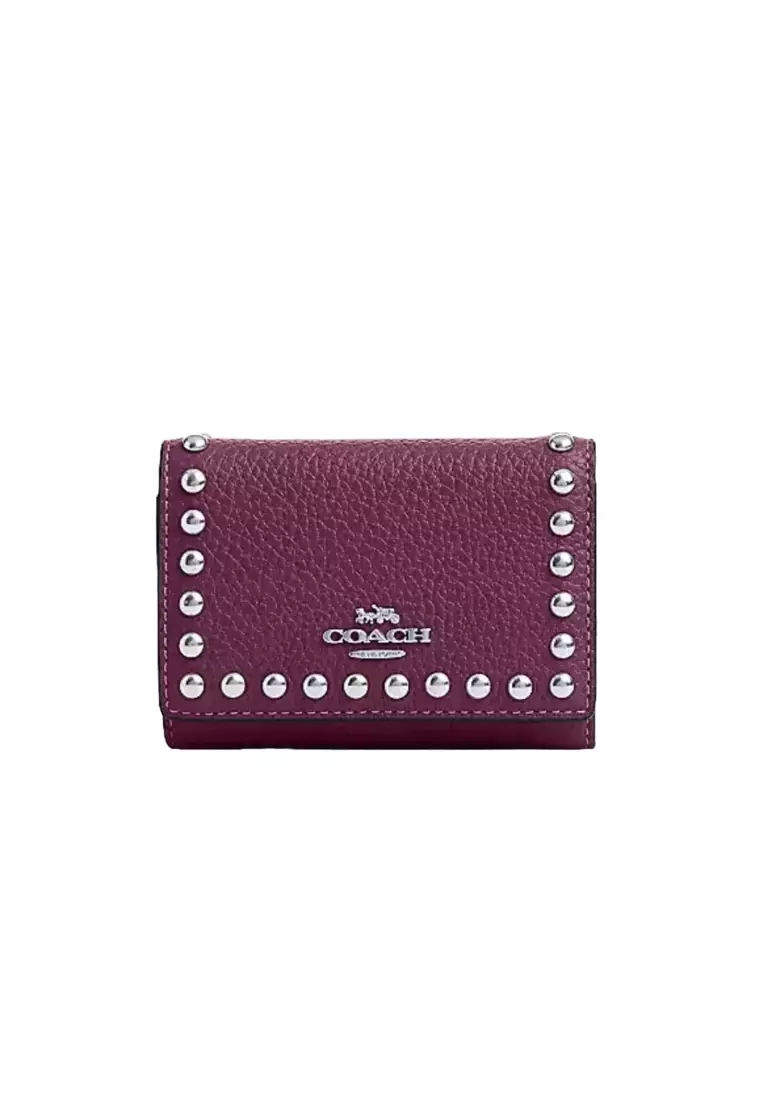 Coach wallet with rivets shop
