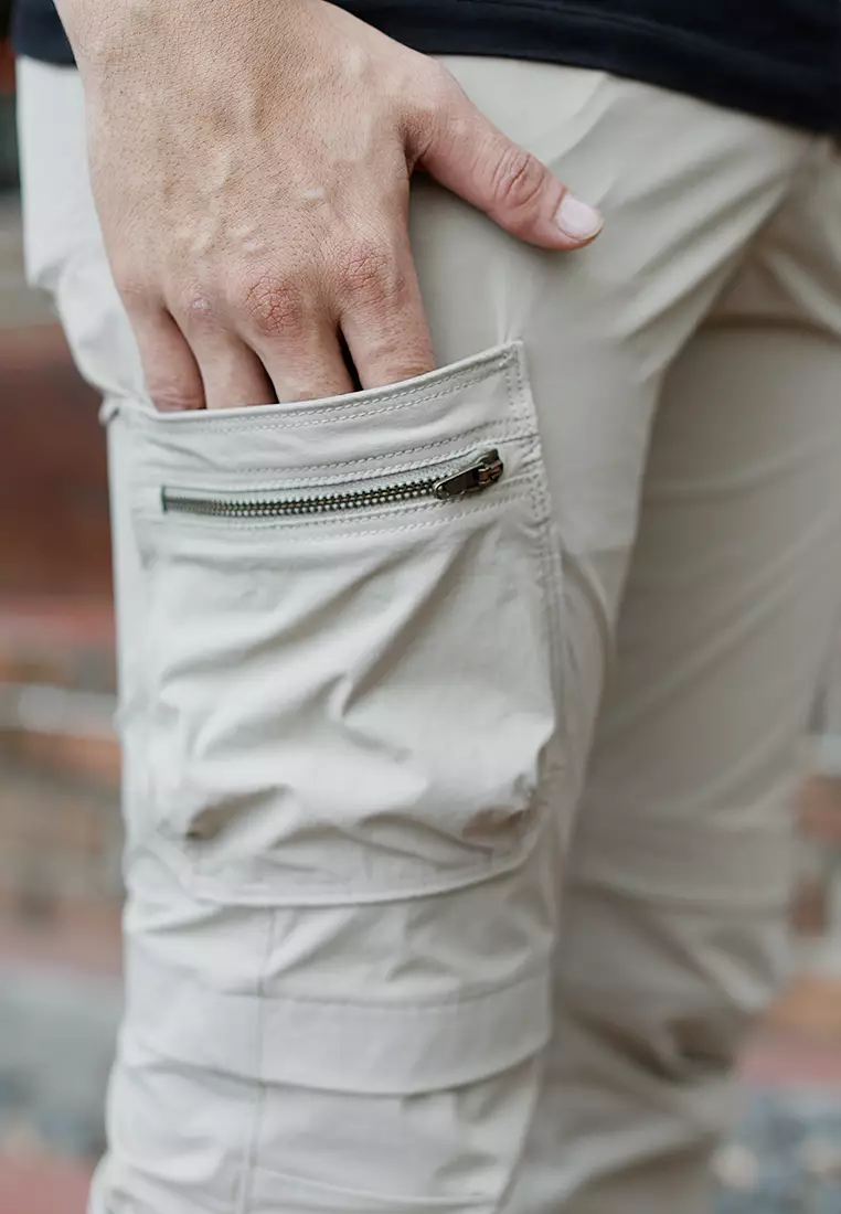 Oxcon Long Pants Cargo 4 WayStretch Nylon Cotton Desert Khaki