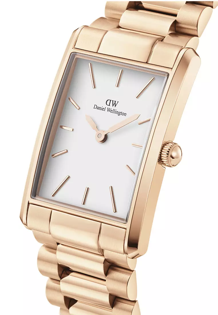 Bound 35x24mm 3-link Rose Gold - WhiteDial - Fashion Watch for men - Stainless Steel Strap WatchDial - Fashion Watch - DW Official - Authentic Jam Tangan lelaki