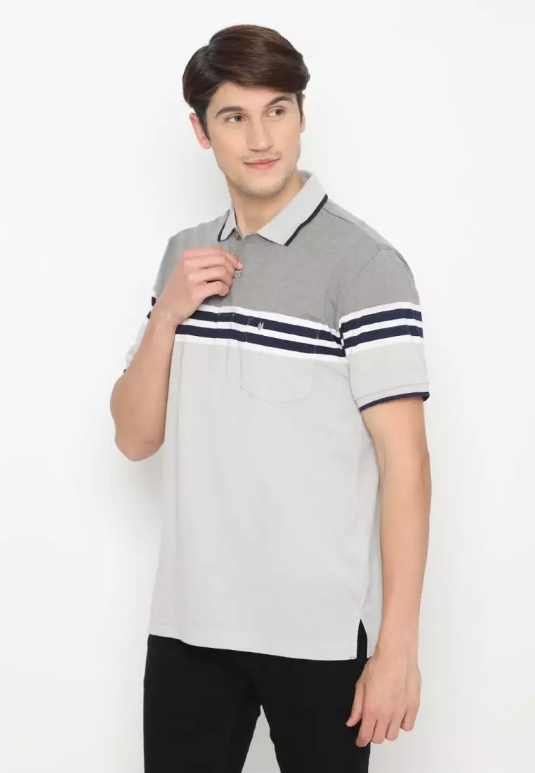 MATSUDA Kaos Polo Pria Jumbo Size Katun Matsuyama