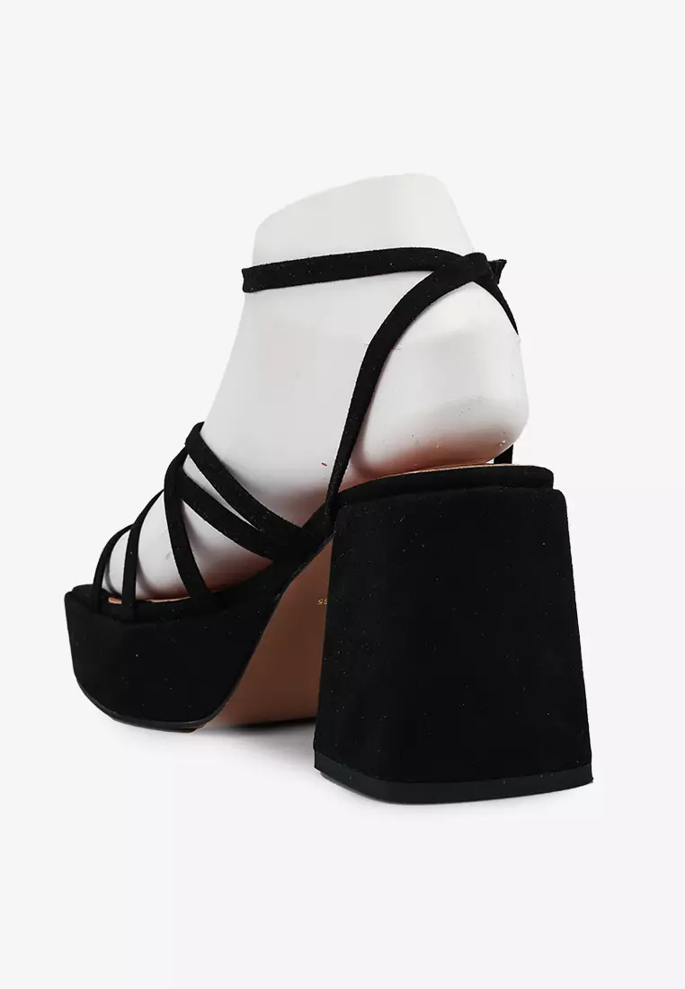 Buy ASOS Design Hanon Strappy Platform Heeled Sandals 2025 Online