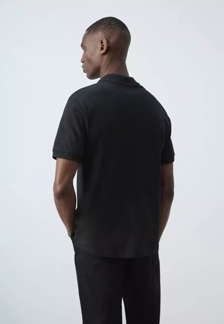Regular-Fit Piqué Polo Shirt