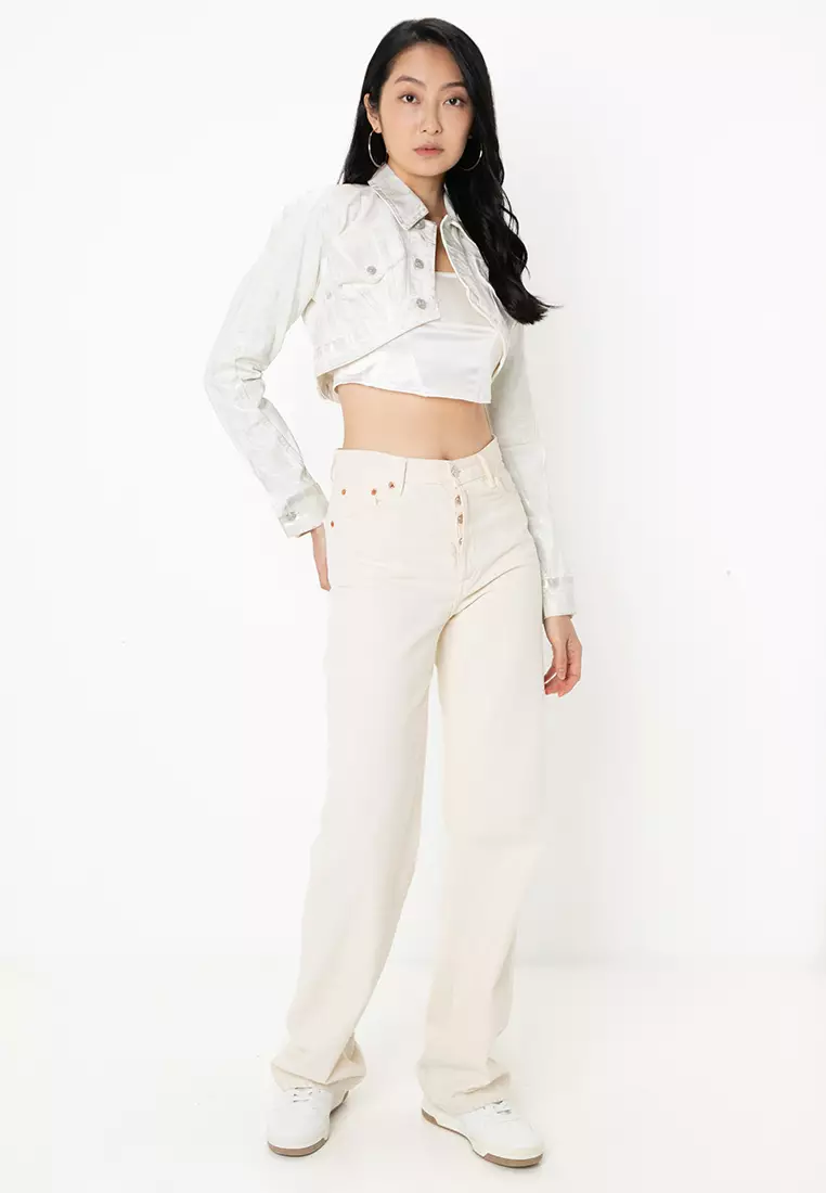 Foil Cropped Jacket