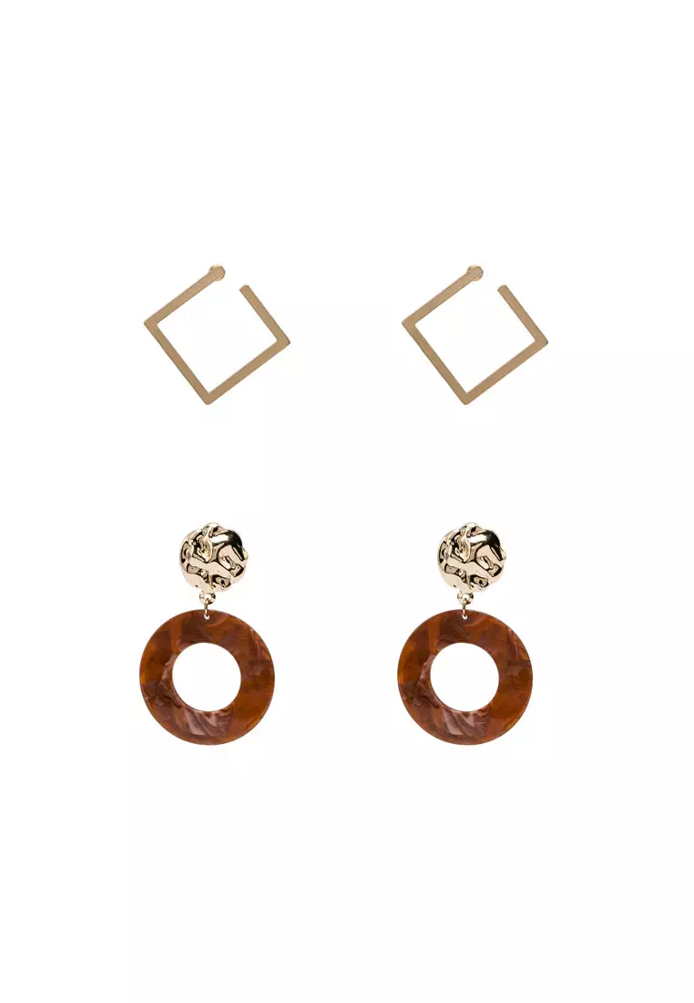 Buy Red s Revenge 2 in 1 Geometric Boho Earrings Set 2024 Online
