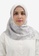Buttonscarves white Buttonscarves Haramain Satin Square White 2484AAA1DF31DFGS_1