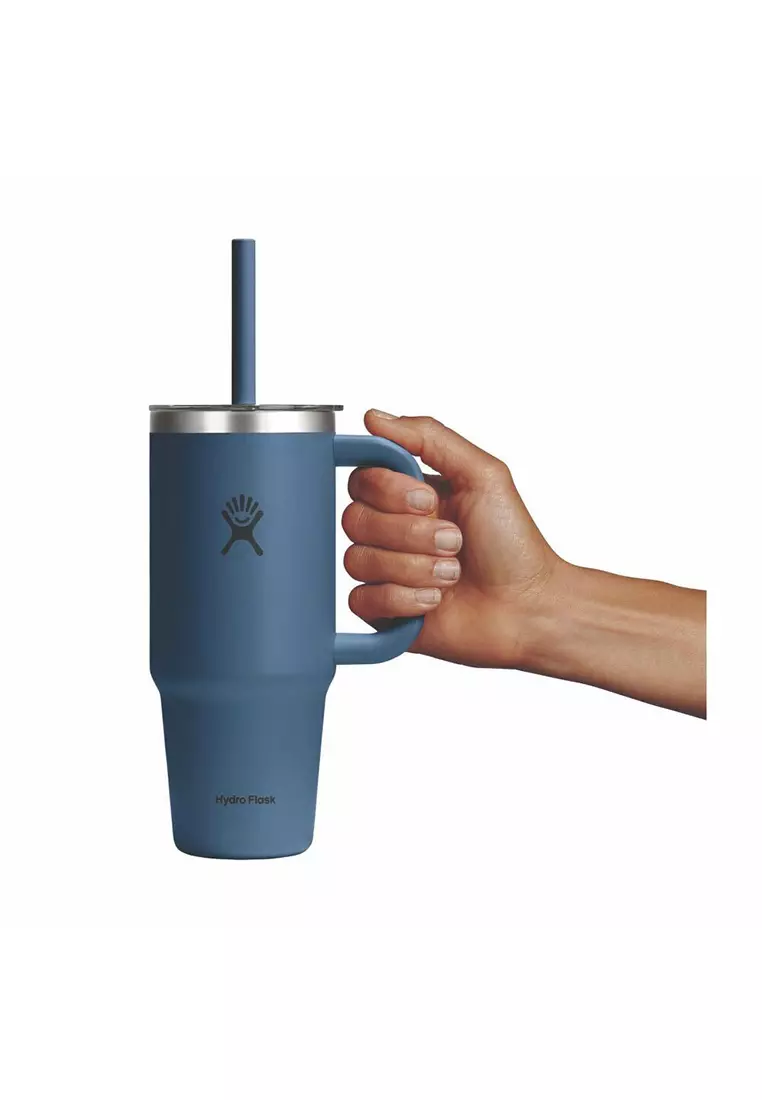 Hydro Flask All Around Travel Tumbler Clear 24 oz Harbor Blue
