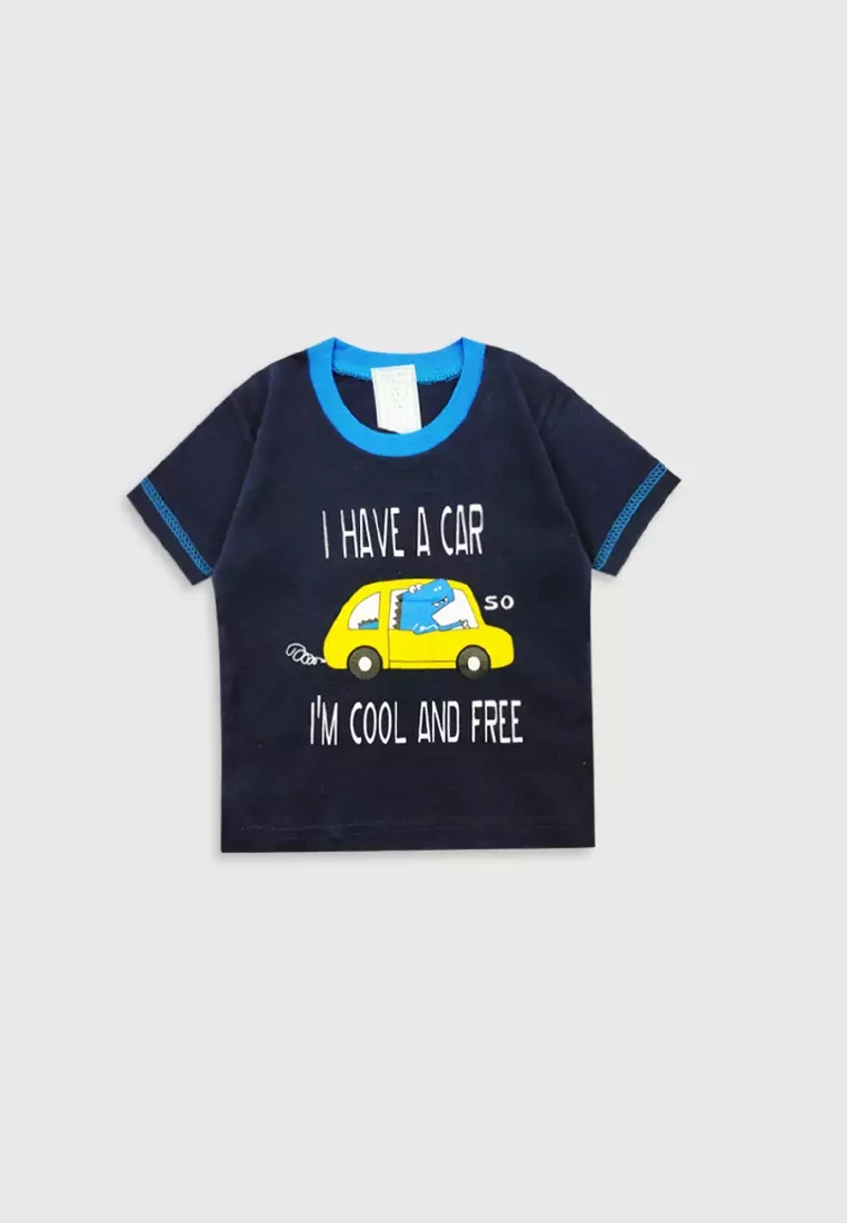 Wakakids Baju Bayi Anak Laki Laki Setelan Celana Jeans Jogger Im Cool 3439 Navy