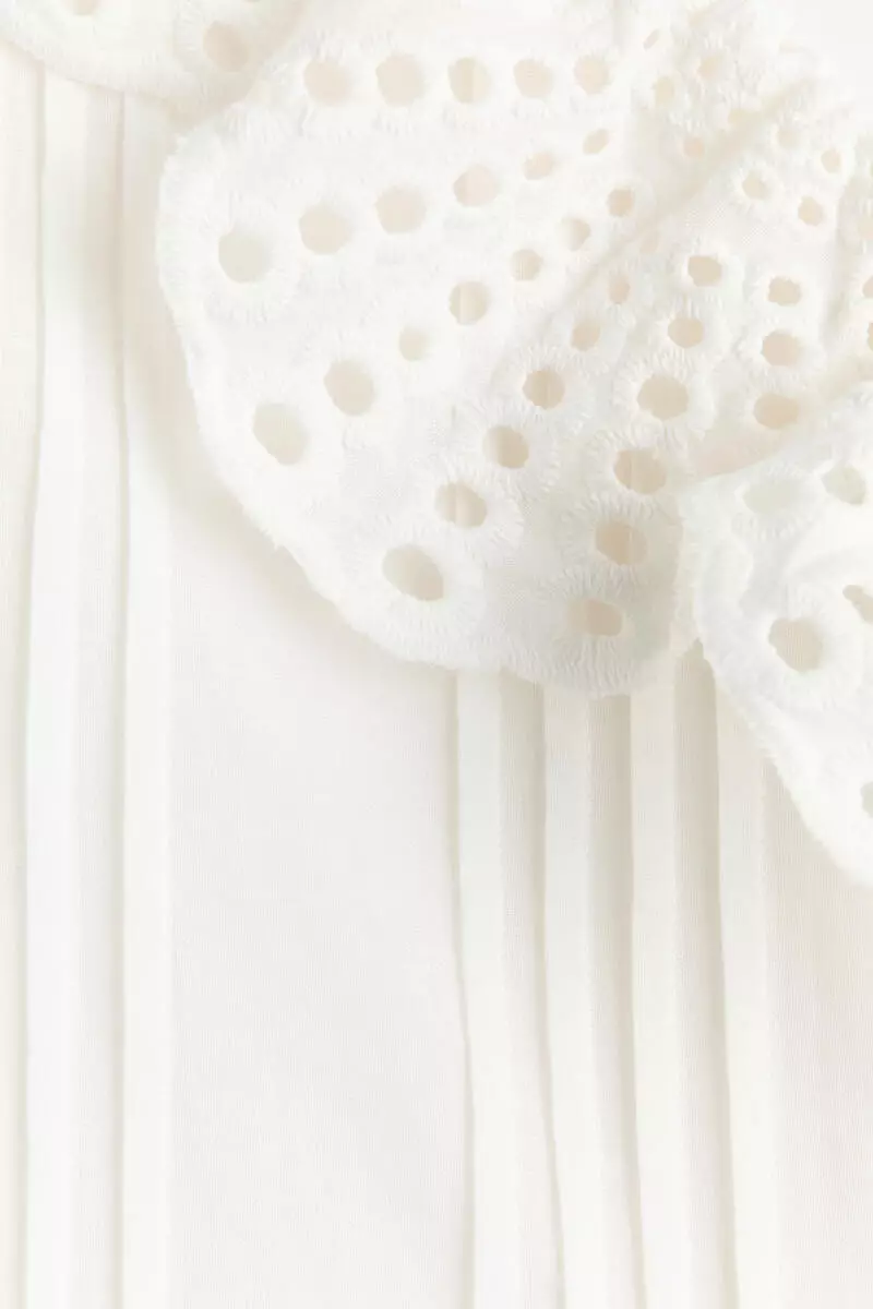Broderie anglaise cotton blouse