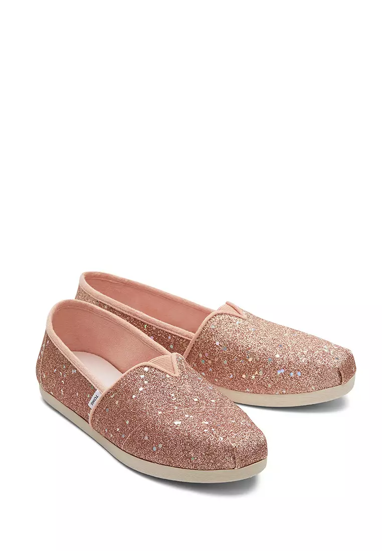 Rose gold glimmer toms new arrivals