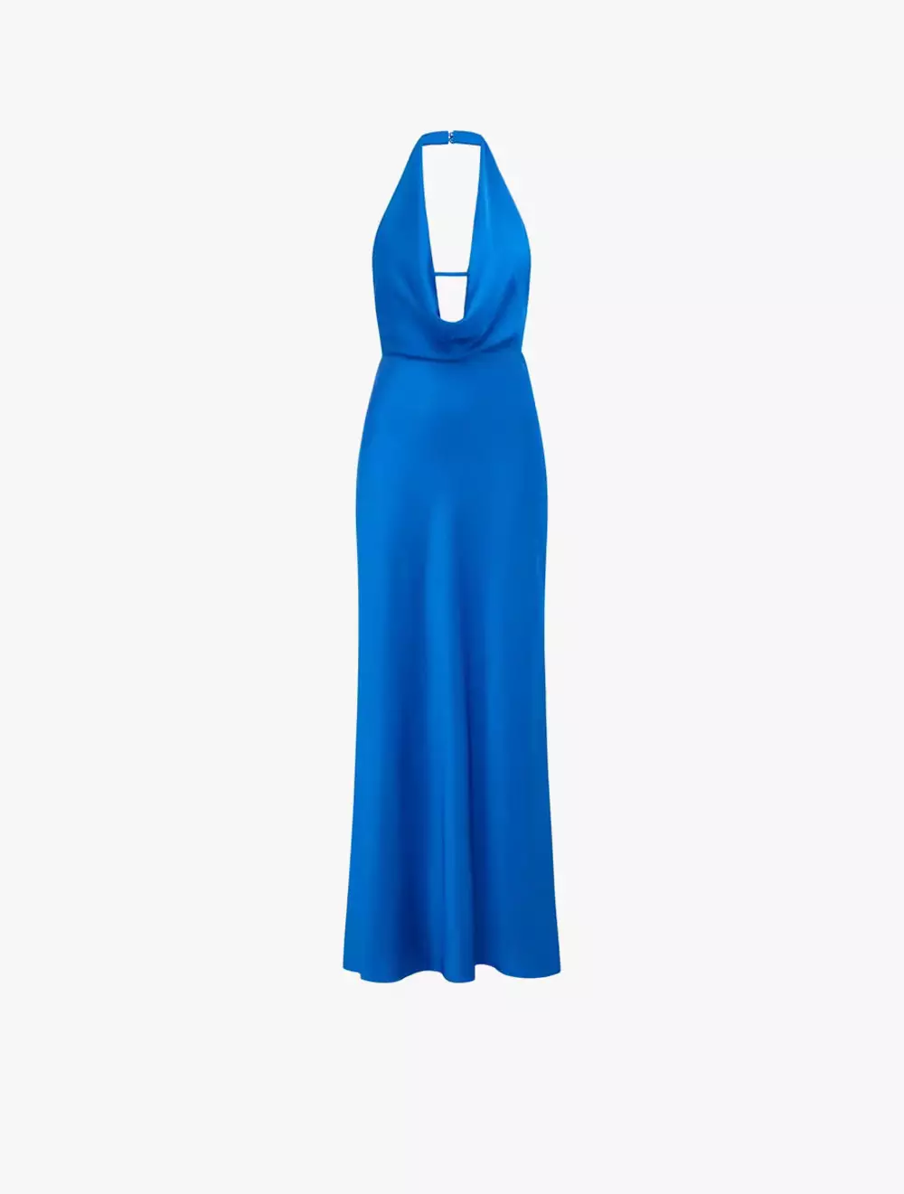 Becca Cowl Halter Satin Gown