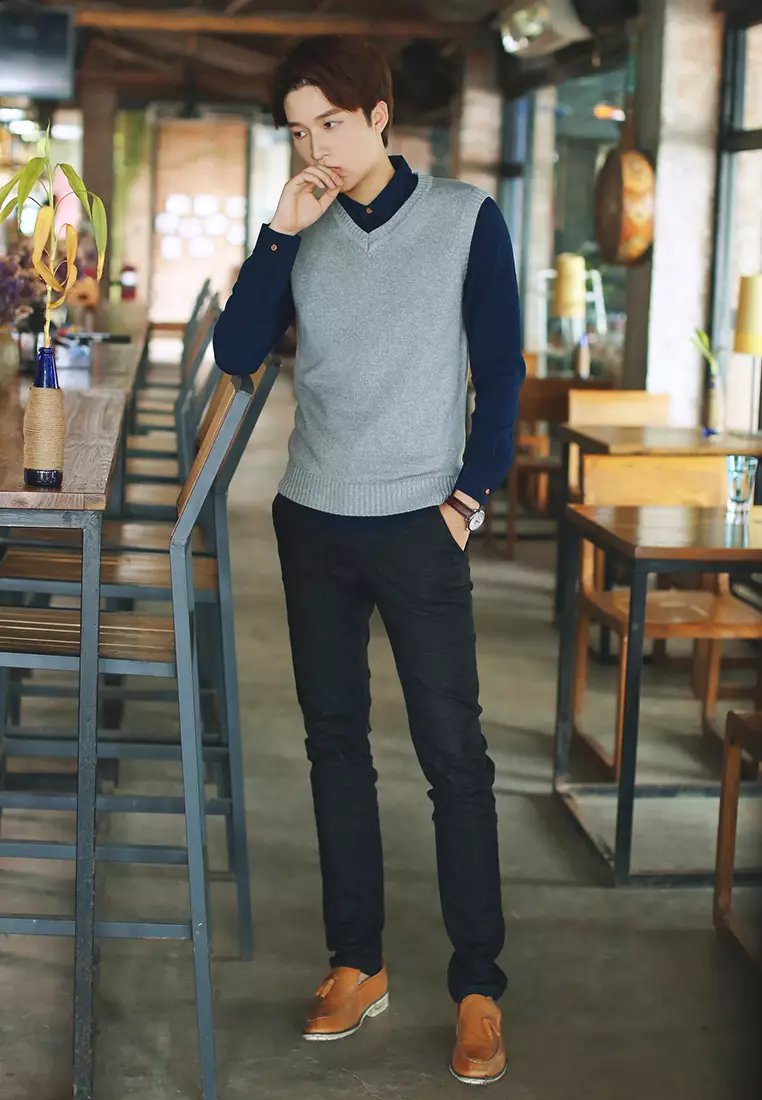 V-neck Casual Vest XH2019