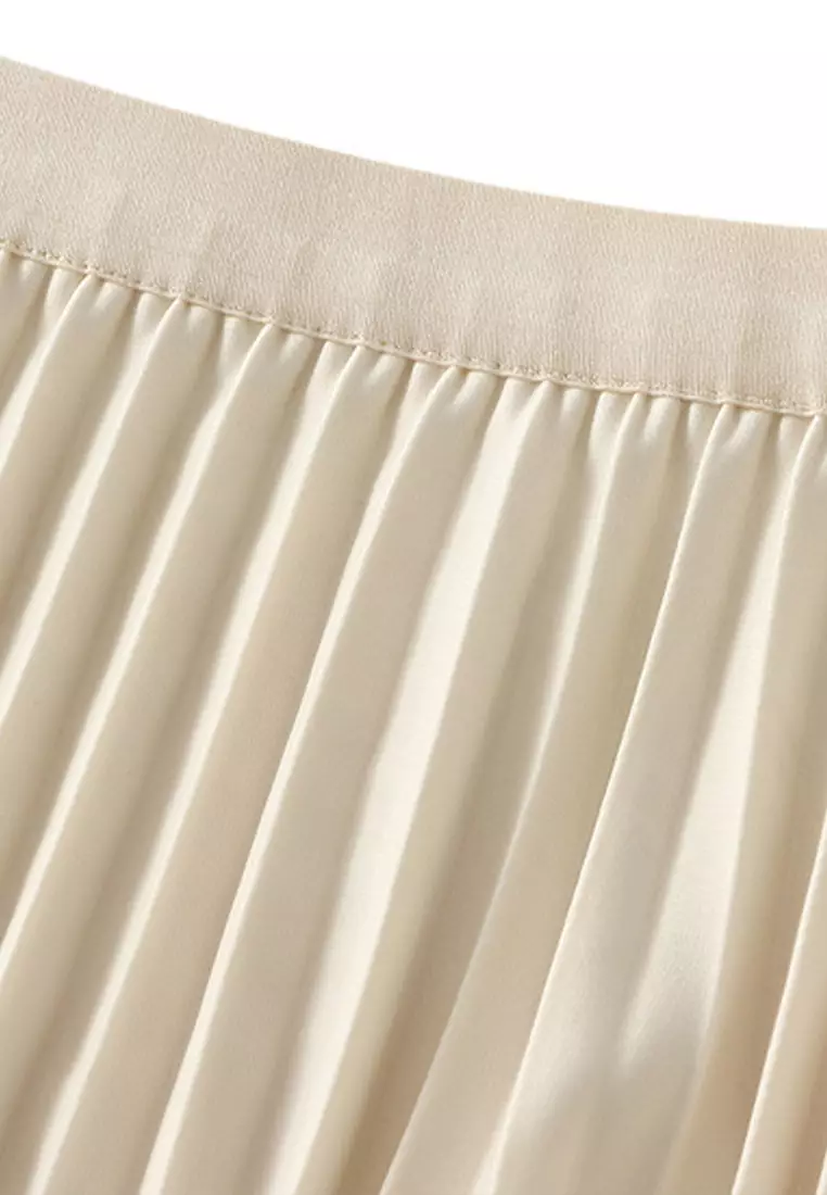 Simple High Waist Pleated Skirt AF0211
