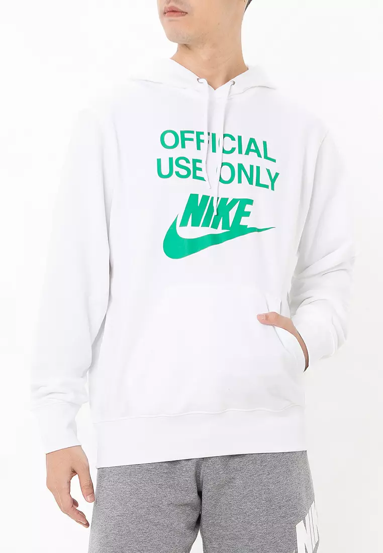 【Nike】 Club French Terry Pullover Hoodie White a7722fc7_70a4_46a2_9f89_f80ac2