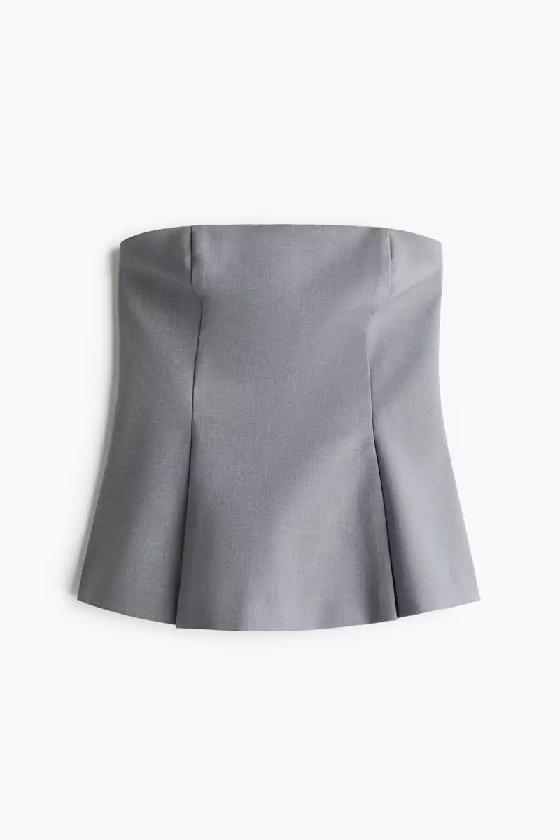 Flared bustier top