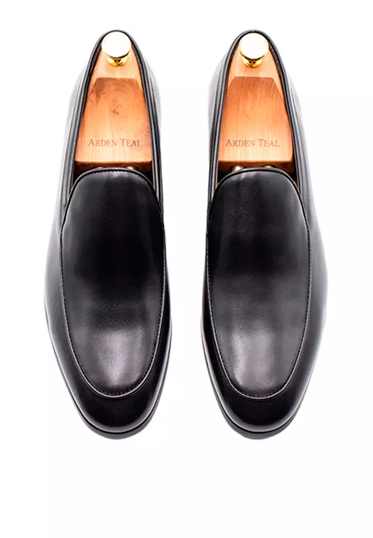 Moreno Black Blake Stitch Venetian Loafer