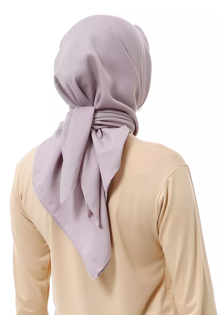 Vierra Jilbab Segiempat Paris Polos Premium Best Style - Silver