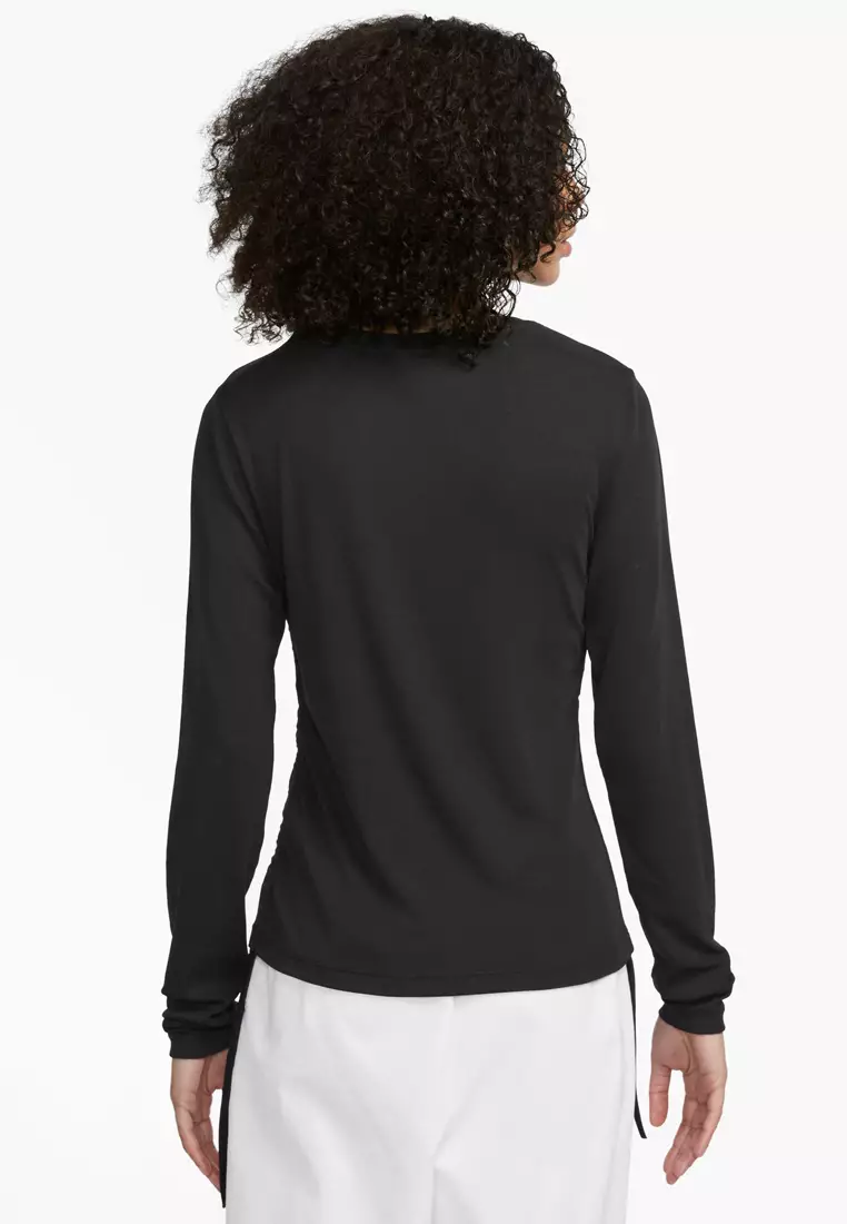 Nike Sportswear Essential Women's Ribbed Long-Sleeve Mod Crop Top