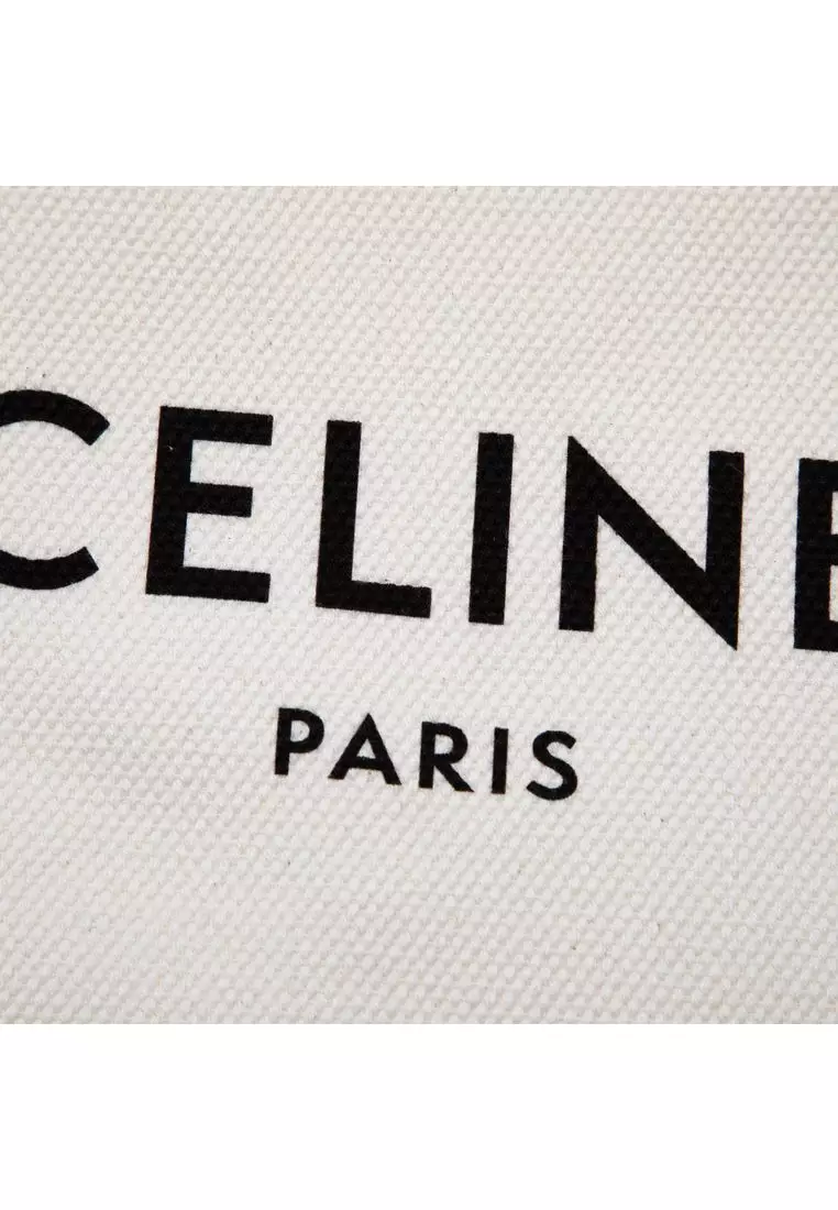 Pre-Loved Celine Large Canvas Logo Pouch