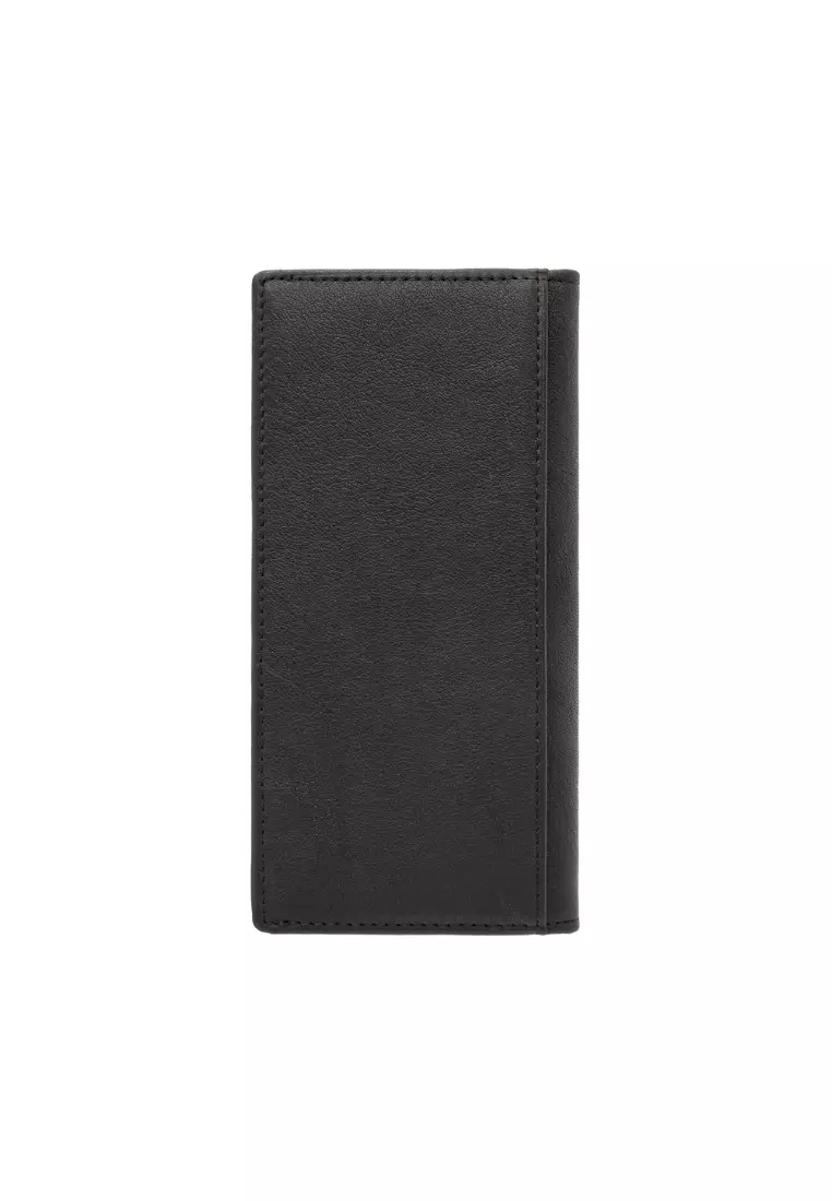 Men's Genuine Leather Bi-Fold Long Coin Wallet for Men EWB 50160