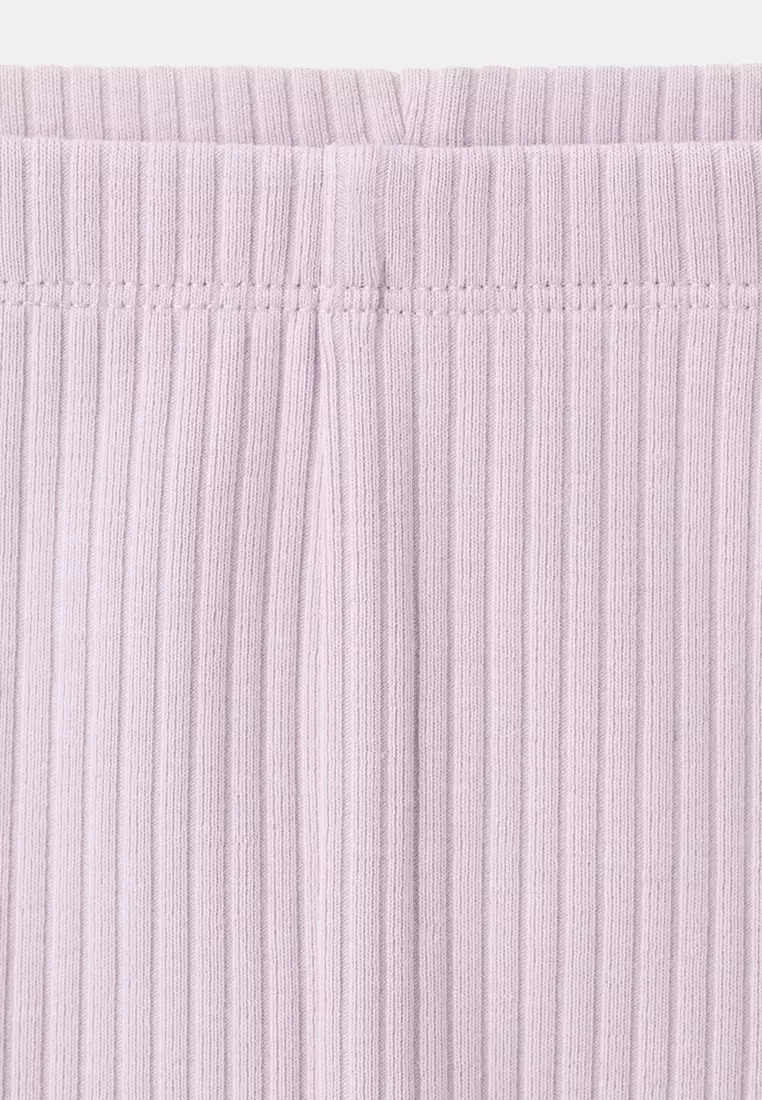Cotton Ribbed Leggings