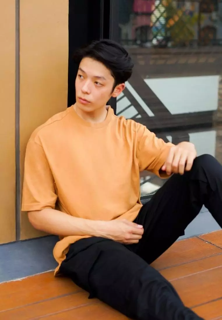 Kale Dexter Dusty Brown / Kaos Oversize Lengan Pendek Pria / Unisex