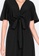 ZALORA BASICS black Tie Detail Fit and Flare Dress 2551AAA8977AFEGS_3