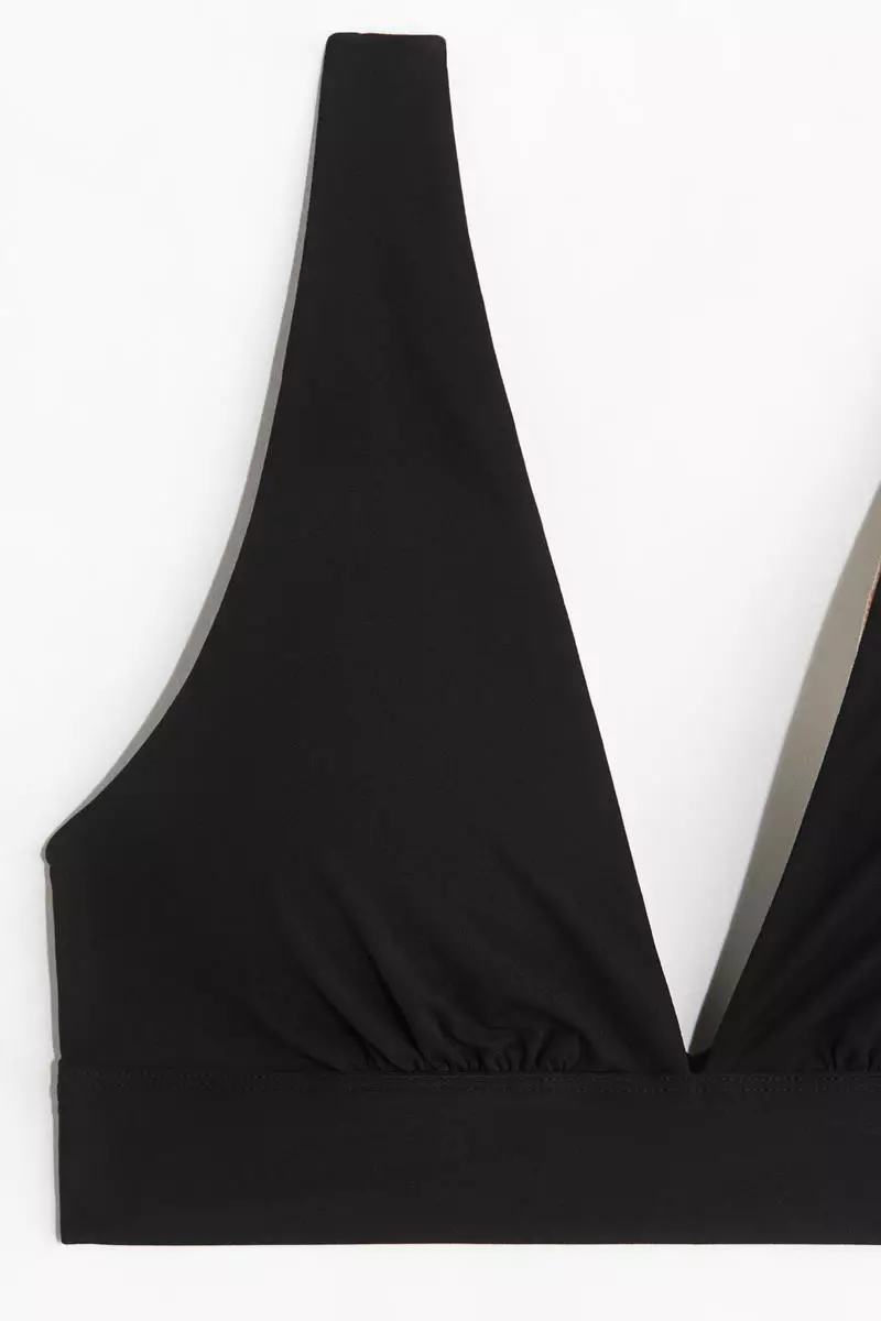 Padded soft microfibre bra