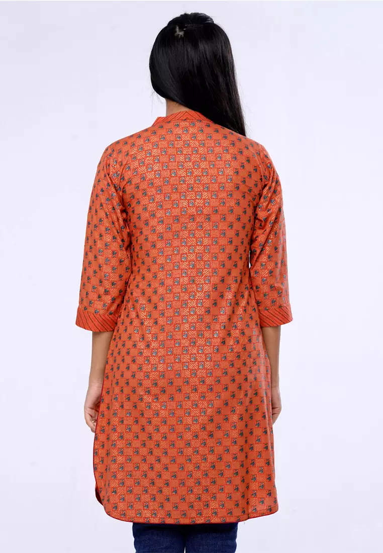 Le Reve Abstract Foil Printed Tunic