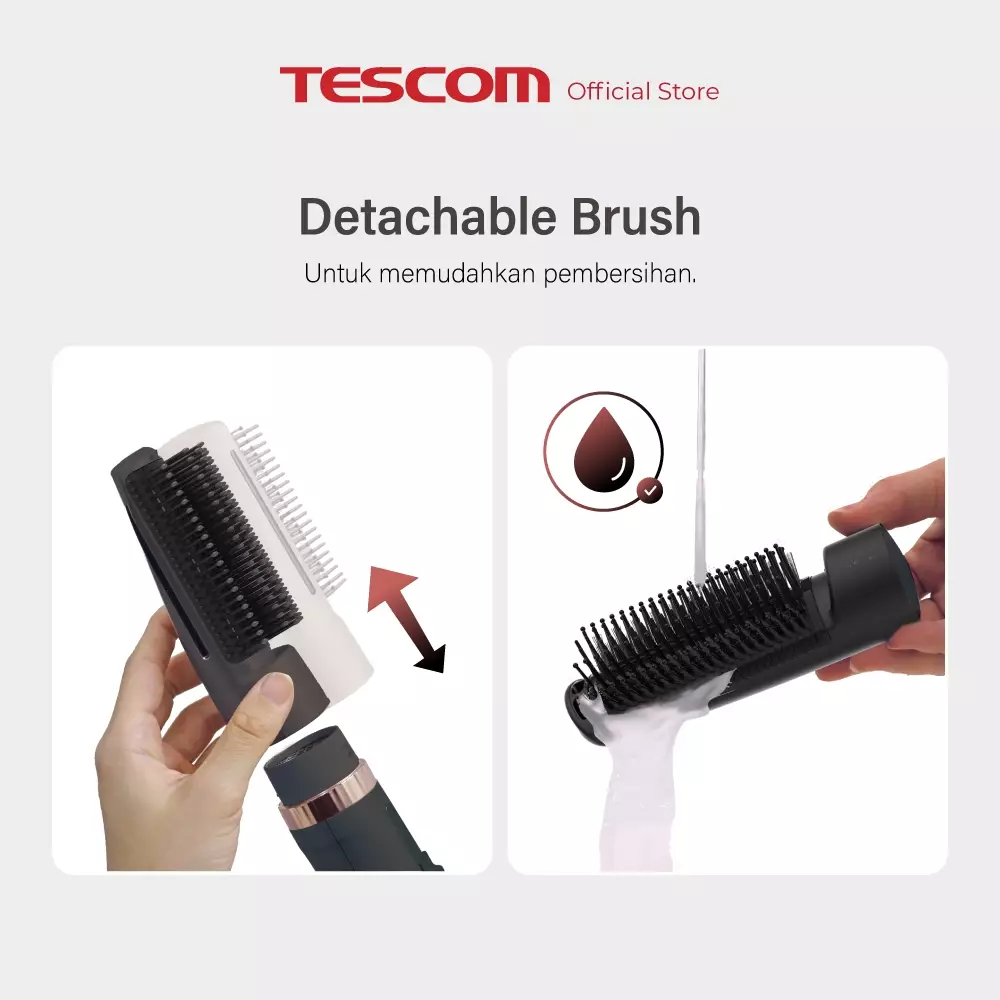 Tescom Gloss Pro 2in1 Ionic Airstyler - Hair Dryer / Sisir Angin & Pengering Rambut TC565ID