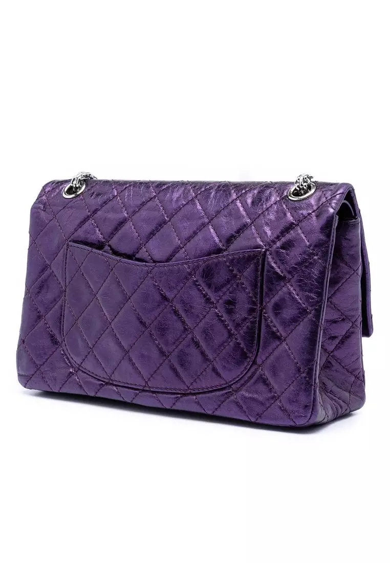Pre-Loved Chanel Quilted Metallic Calfskin Reissue 2.55 Double Flap 226