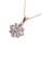 Her Jewellery gold Cross Petal Pendant (Rose Gold) - Made with premium grade crystals from Austria 4733AAC55653B3GS_2