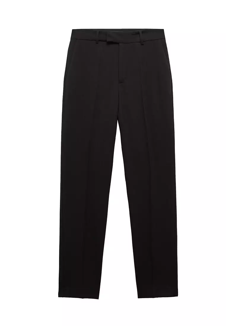 Buy Mango Straight Suit Trousers Online | ZALORA Malaysia