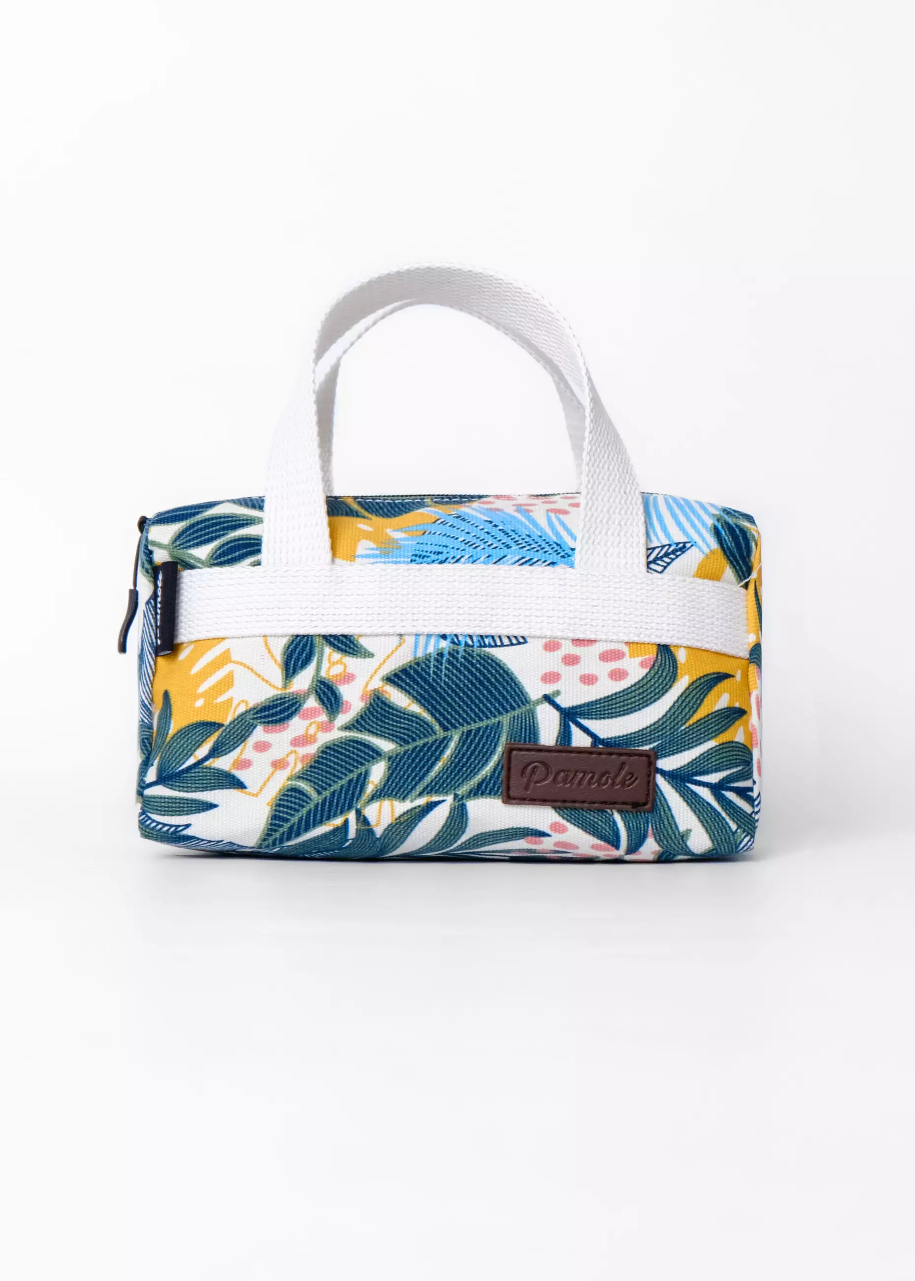 Pamole Pouch Kosmetik Bahan Kanvas Penutup Resleting - PMU Tropical