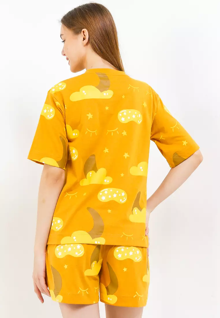 Pyjama Baju Tidur  Short Sleeve Short Pants Sleepwear