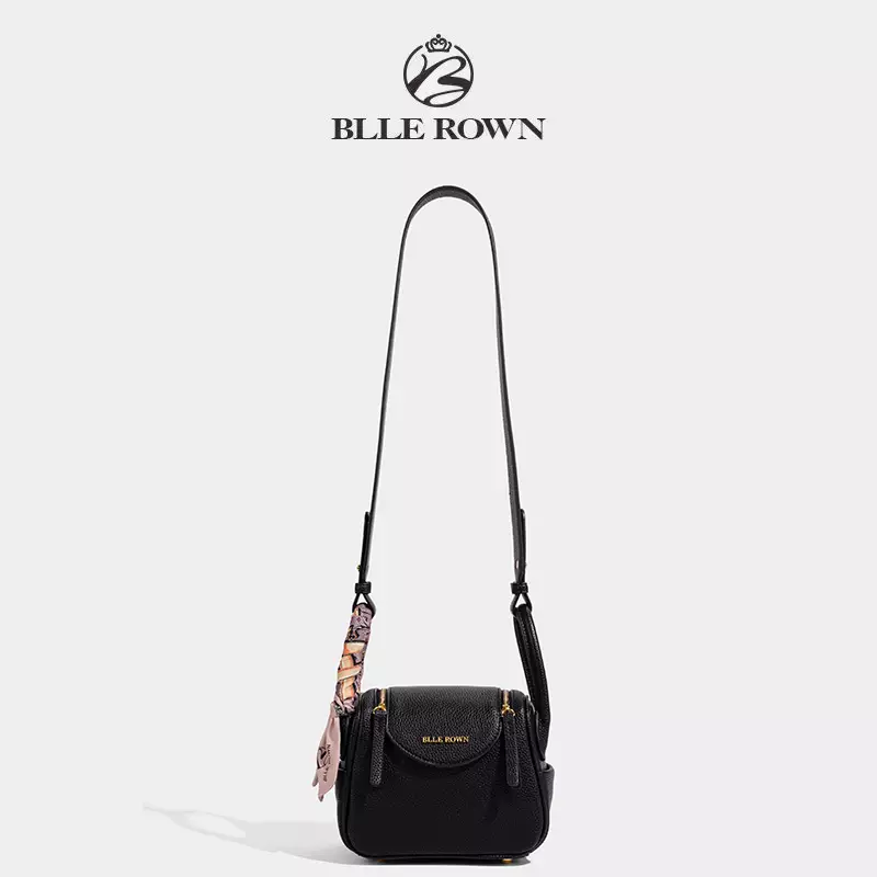 BLLE ROWN Tas Wanita Bentuk Bantal Tas Bahu Tas Selempang Wanita Model Terbaru BR6001-Black