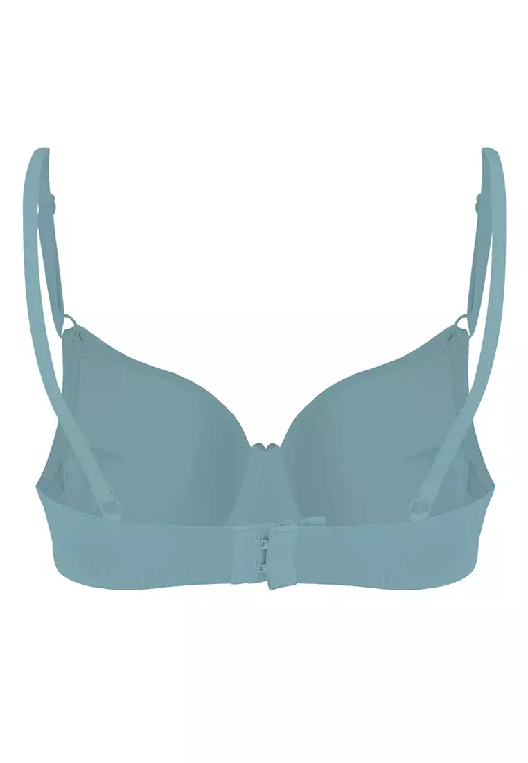 Buy Barbizon Color Your LIfe Solid Full Cup Bra with Removable Insert ...