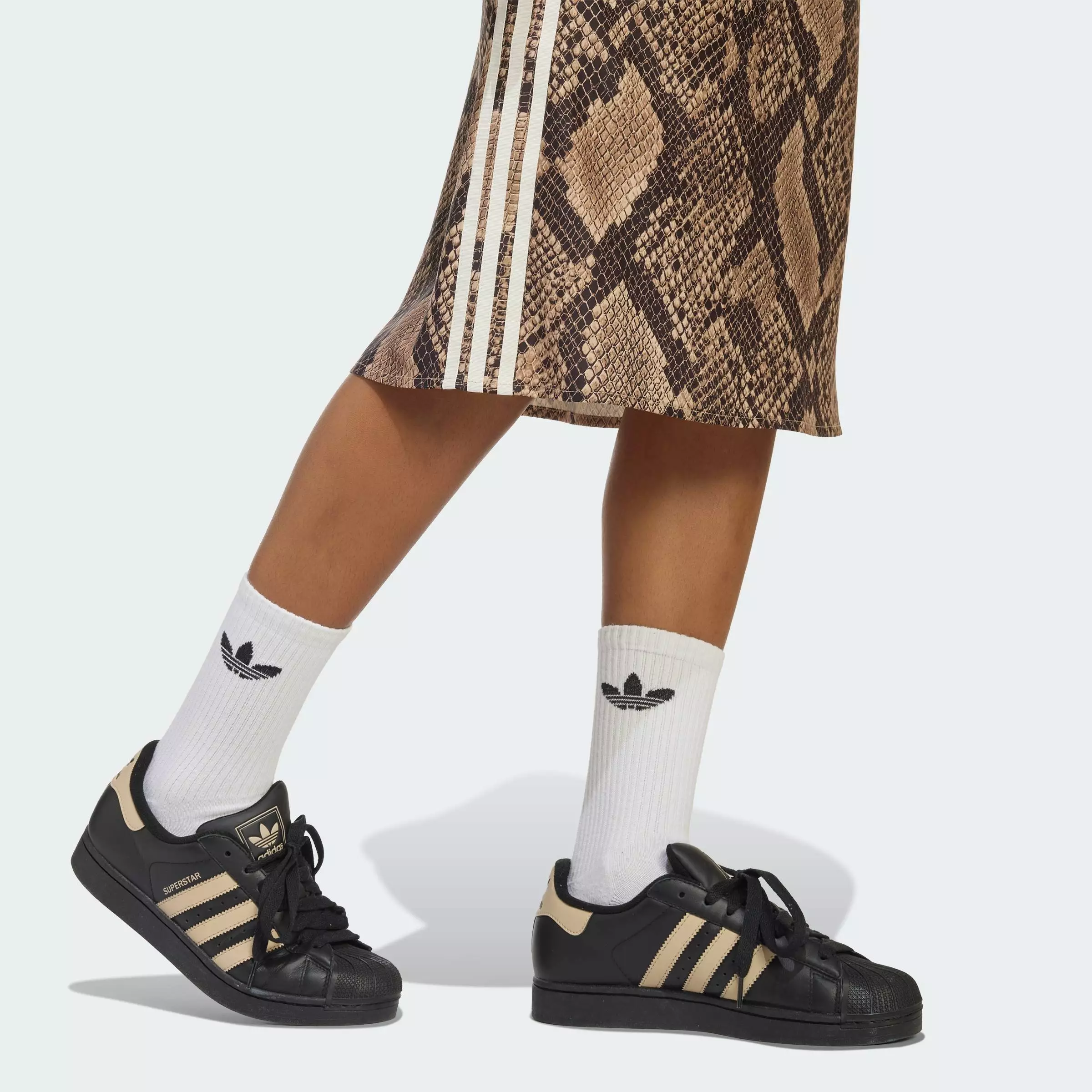 Buy ADIDAS Lifestyle SNAKE PRINT SATIN SKIRT Women Beige KX1894