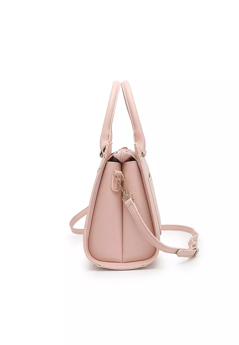 Women's Top Handle Bag / Sling Bag / Crossbody Bag - Pink