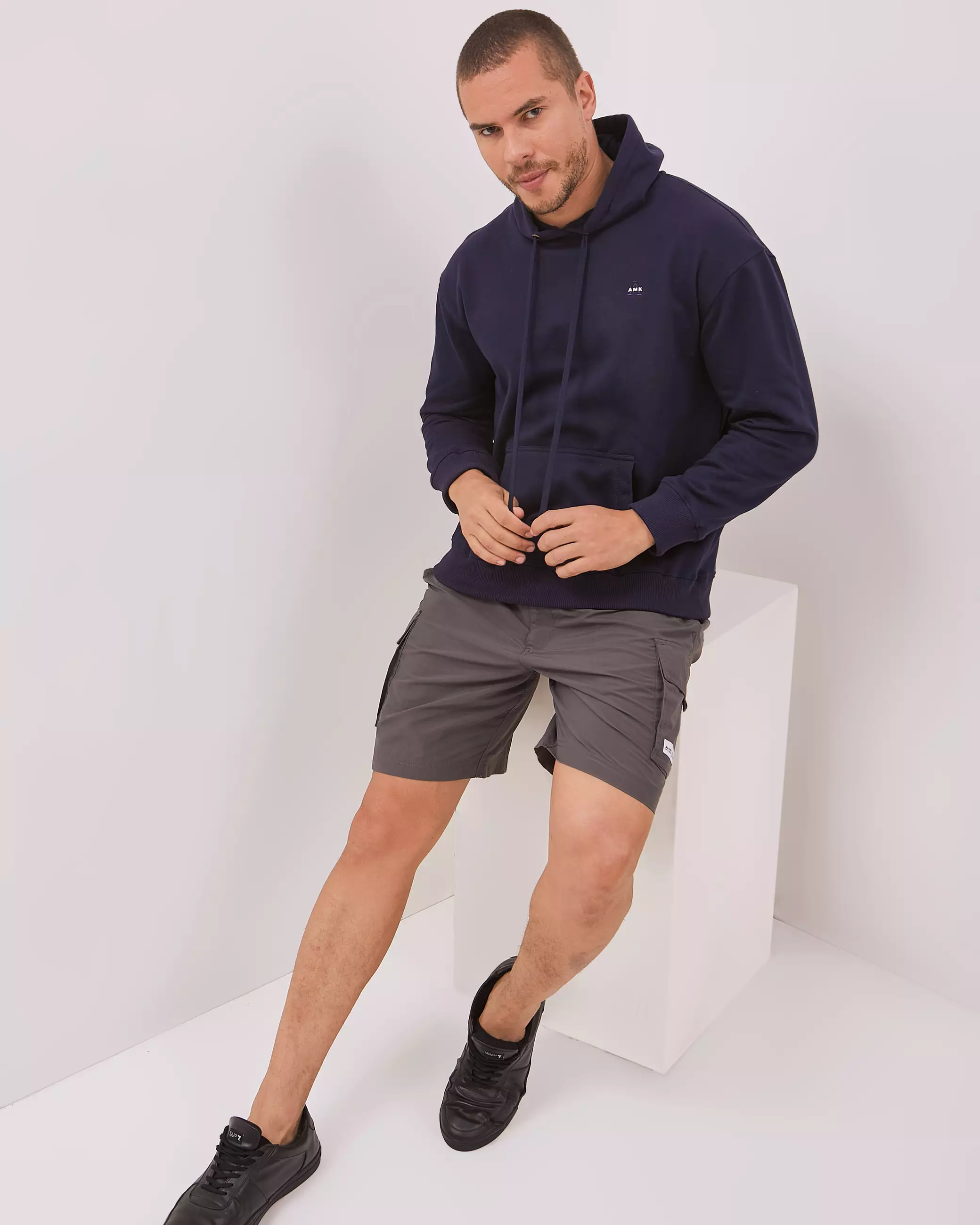 AMK Hoodie Panjang Pria JC Rayder L/S Navy