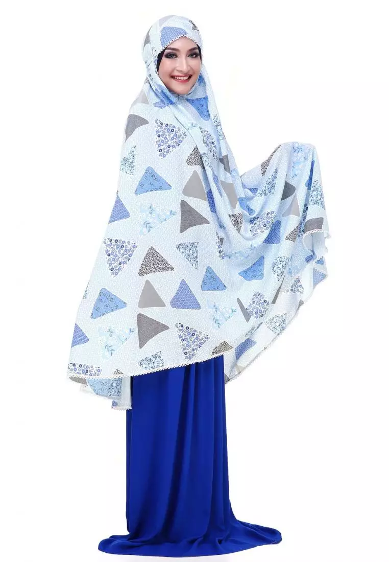 Prayer Set Premium Mukena 2In1 Tazkia - Biru