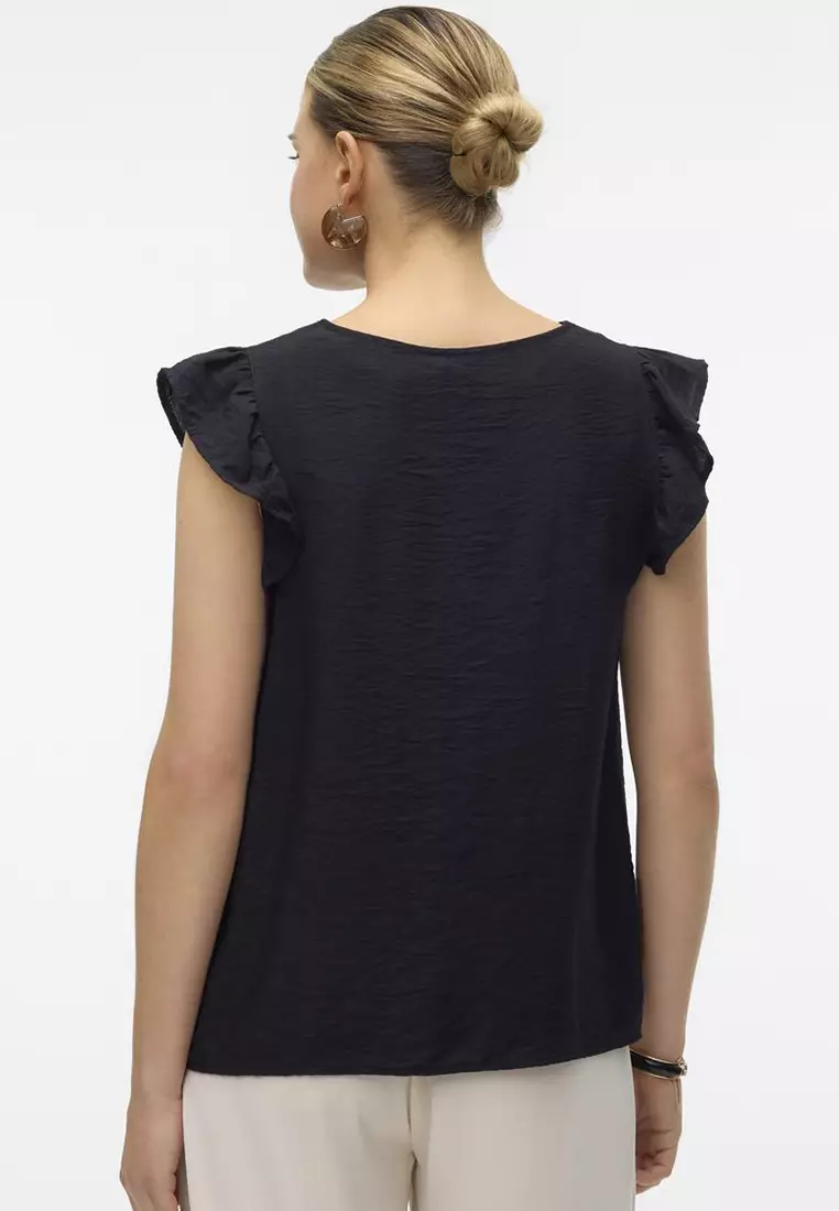 Vero Moda VMSABRINA SS SHORT FLOUNCE WVN EXP - Robe De Jour Multicolore Ve121c4uf T11