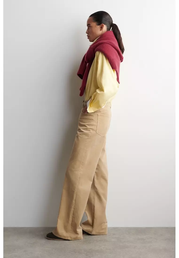 CORDUROY STRAIGHT-LEG TROUSERS