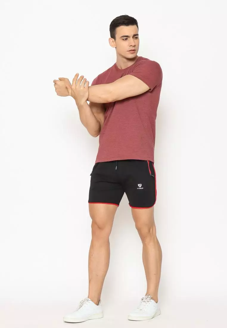 FITWEAR - GRIFFIN BASIC MEN T-SHIRT S/S - Maroon