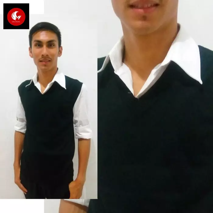  Rompi Rajut Pria Polos / Basic Knit Vest Rompi Seragam / Rompi Polos