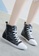 Twenty Eight Shoes black High Top Smart Causal Leather Sneakers RX12832 D381CSHB01C29EGS_3