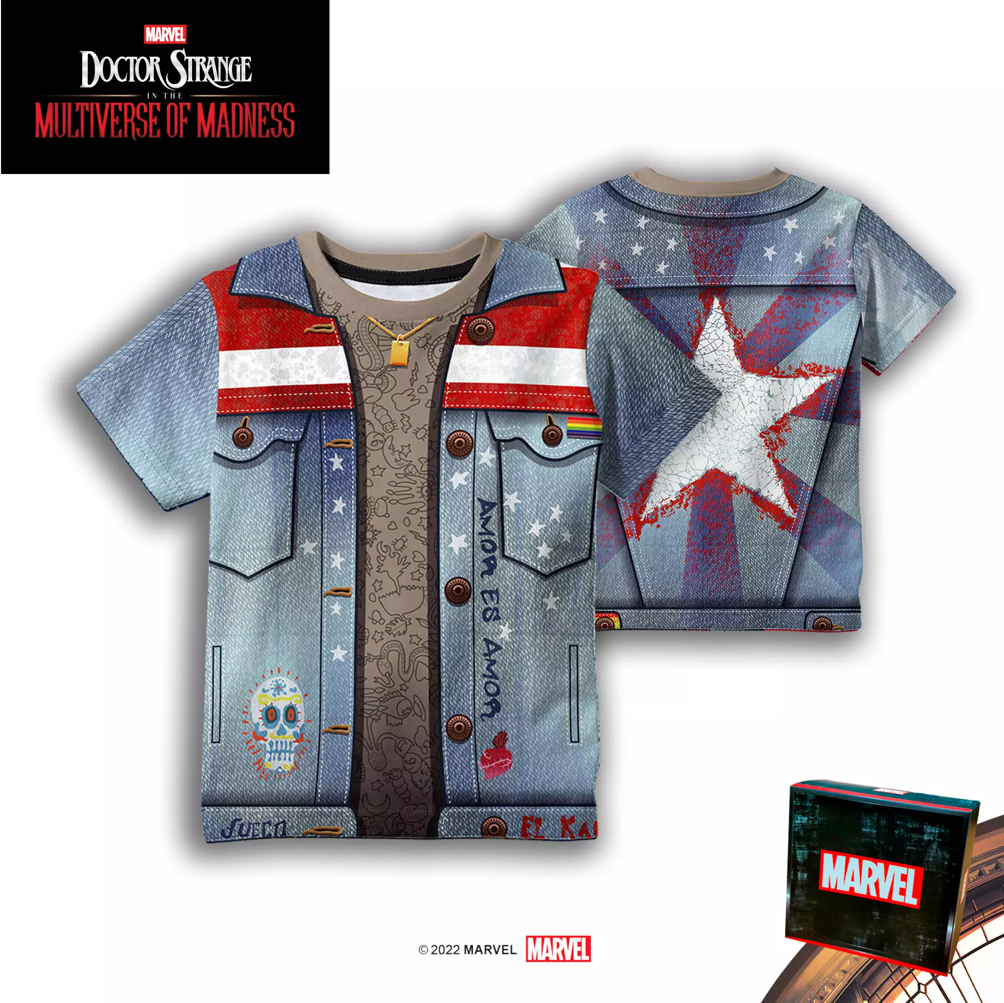 Jual Marvel Kids Costume America Chavez Tshirt Fullprint Doctor  Strange DSM43 Original 2023 ZALORA Indonesia ®