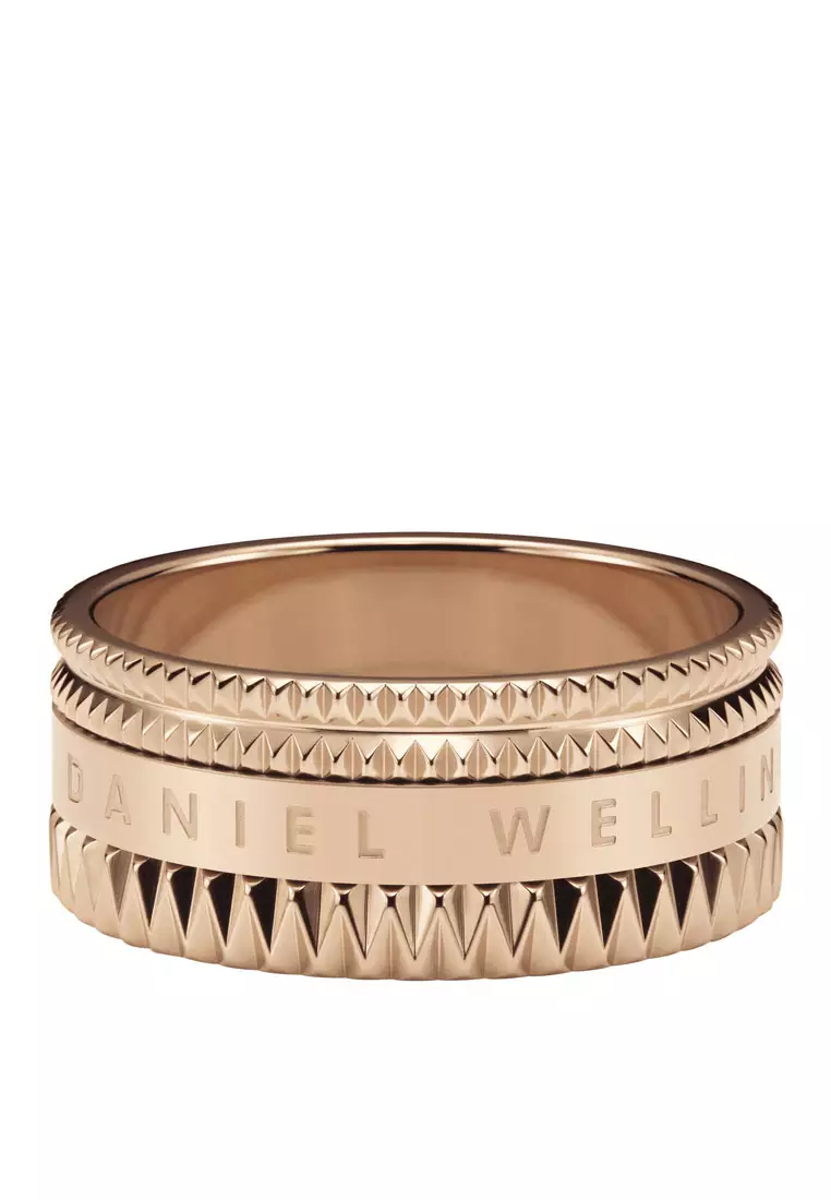 Elevation Ring Rose Gold 丹尼爾惠靈頓 - Unisex Ring - Couple Rings 情侣戒指 - 不鏽鋼 Stainless steel Enamel Ring for Women and Men