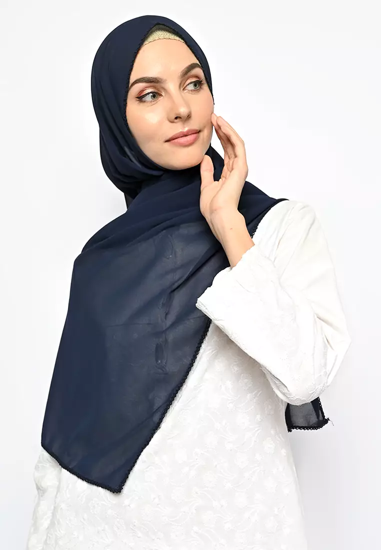 Pasmina Cerutti Crochet Navy