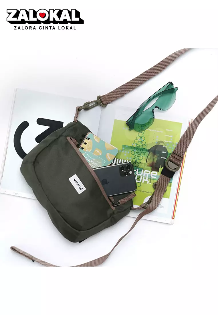 Sling Bag Walker 2.0 Visval Olive Tas Selempang Murah Keren