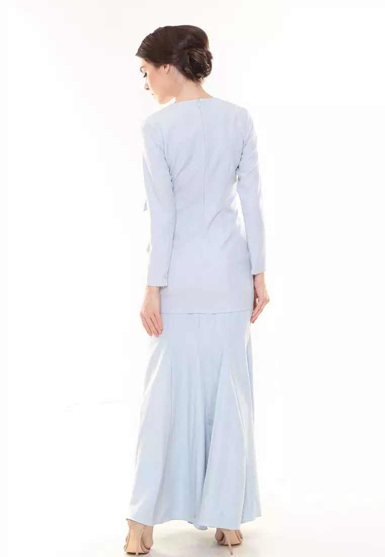Natalia Kurung Modern in Baby Blue
